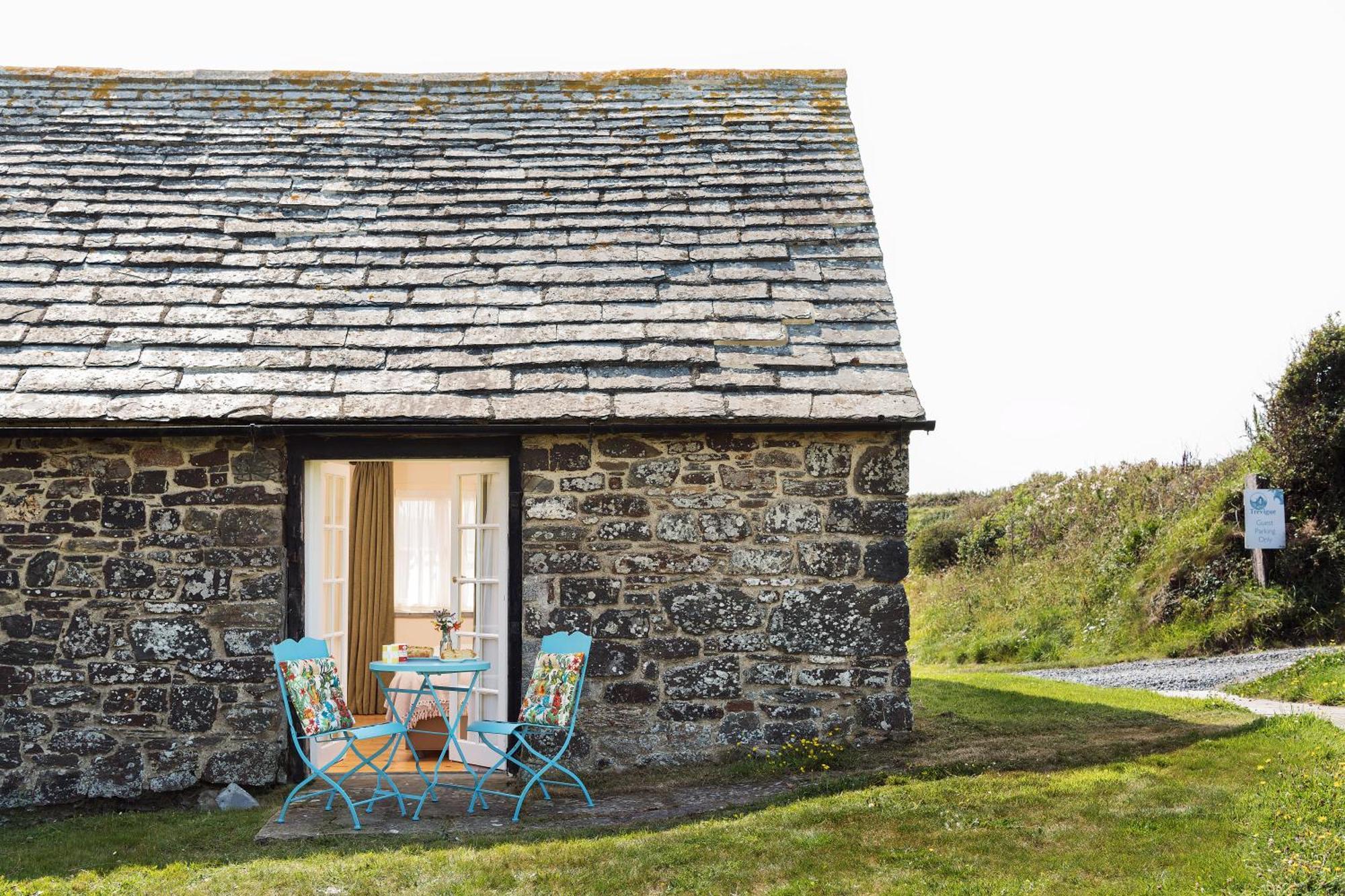 Hostal Trevigue Farm Crackington Haven Exterior foto